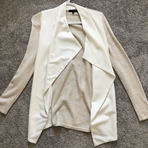 White blazer styled cardigan
